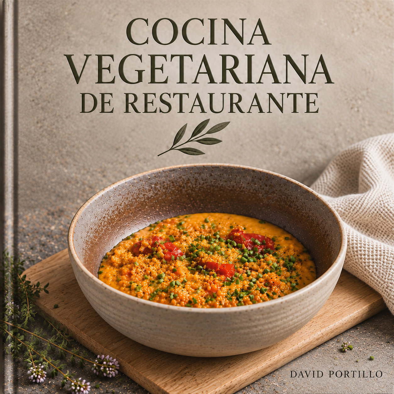 Cocina vegetariana de restaurante